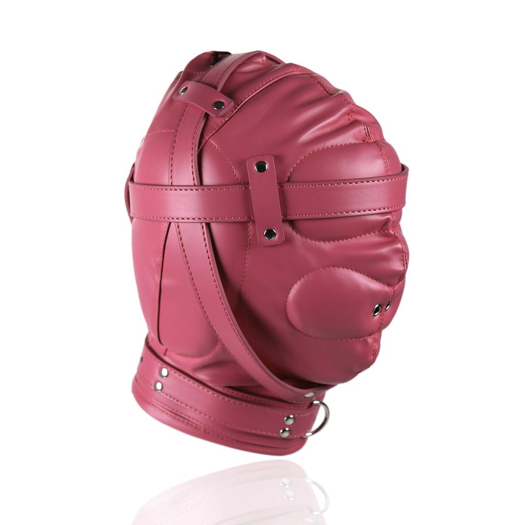 БДСМ секс-маска игрушки для взрослых фетиш секс-игрушки раб головной убор кожаный шейный рукав бондаж