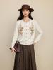 Autumn 2026 Women's Hand-Embroidered Beaded Wool Cardigan Sweater
