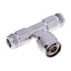 Разъем адаптера антенны N-типа Male To Dual 2 N-типа Female T-образной формы
