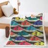 House 2D Digital Printing Thickened Lamb Fleece Crystal Fleece Blanket