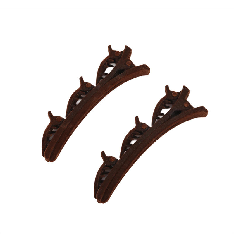 2PCS/3PCS/4PCS Women Elegant Flocking Braided Hair Clip Trendy Forehead Bangs Clip Side Clip Short Hair Duckbill Clip Headdress