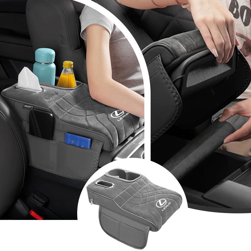 EAV3 Storage Box Elbow Rest Tissue Box Central Support Car Storage Organizer For Lexus ES RX NX LS UX LM LX GX LC RZ IS CT GS RC HS