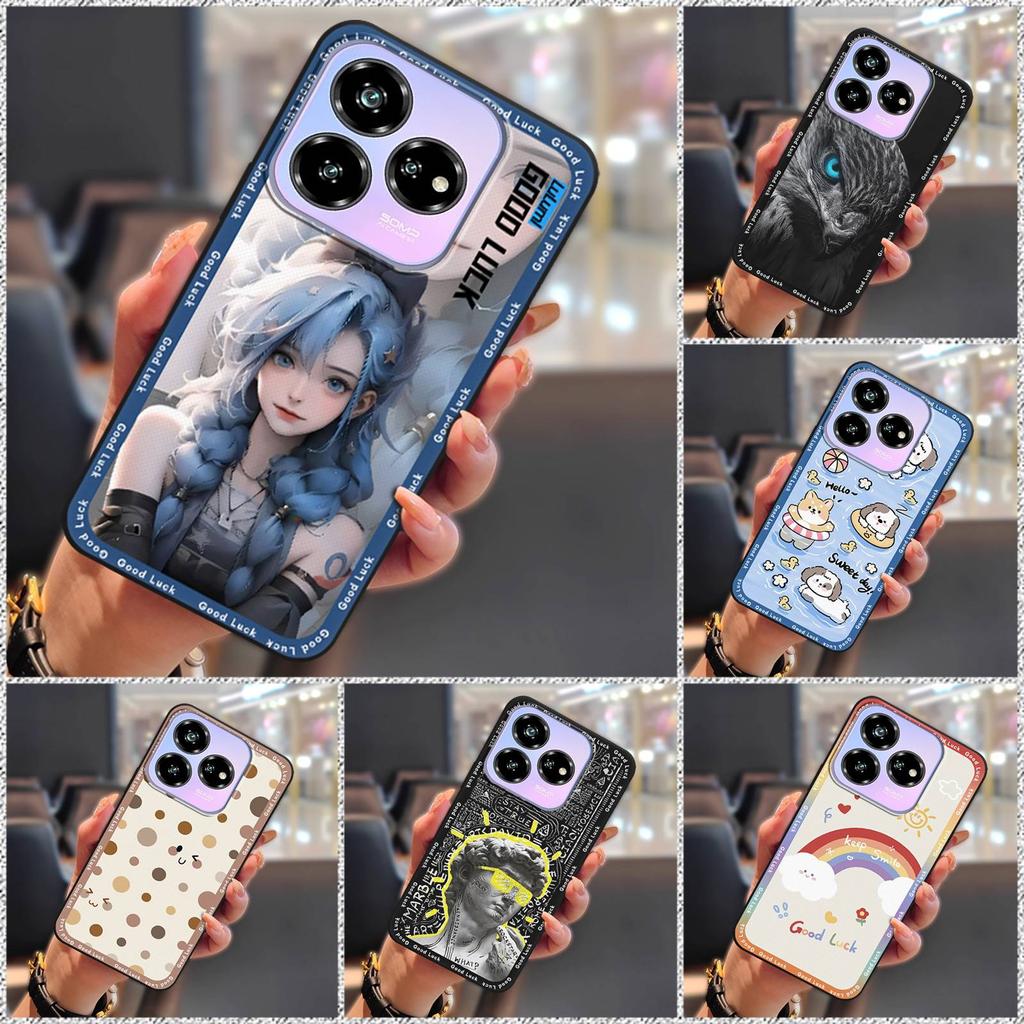 Грязеотталкивающая крышка Чехол для телефона для ZTE Blade V60 Design/Axon 60 Lite Мультяшный защитный Водонепроницаемый Милый Мягкий чехол ТПУ