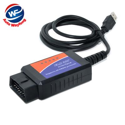 Интерфейс ELM327 USB OBD2 автоматический сканер v1.5 OBDII OBD 2 II elm327 USB-сканер автомобильные диагностические кабели