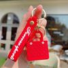 Simple Simulation Bag Key Chain Mini Car Key Chain Portable Beach Hole Bag Keychain  Girl