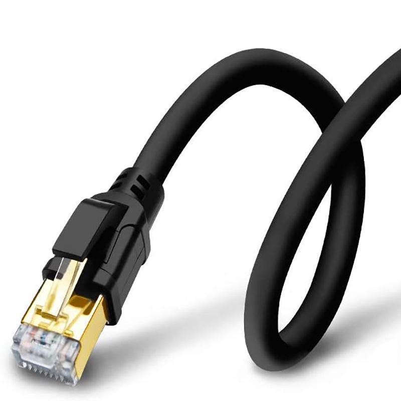 Экологичный экранированный медный кабель Ethernet CAT8, 10 Gigabit, для компьютеров