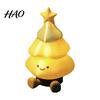 Cute Smiling Face Xmas Decor 3D Printed Christmas Tree Figurine, Storage Unique PLA Crafts Desktop Ornament, Multi-Purpose Decorative Toy for Tabletop