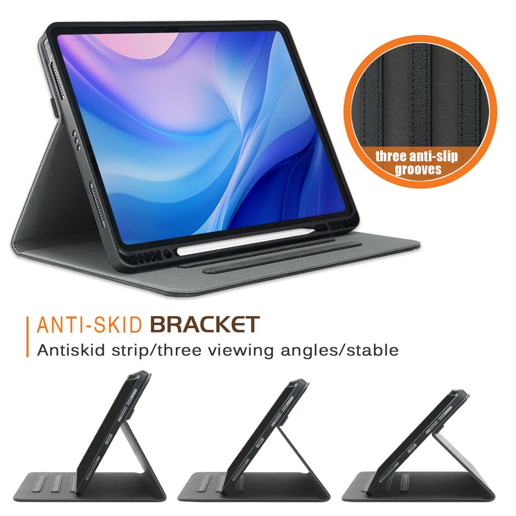 Для iPad Эйр 13 (2025)/(2024)/Про 13 (2024)/Про 12.9 (2022)/(2021)/(2020)/(2018) Кожаный чехол для планшета