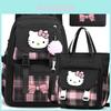 Набор школьных рюкзаков Hello Kitty из нейлонового материала для школы и подростков