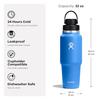 Trillium Stainless Steel Travel Bottle with Flex Chug Cap, 32oz (946ml), Insulated/Cold Water Bottle (Official Japanese Product)
