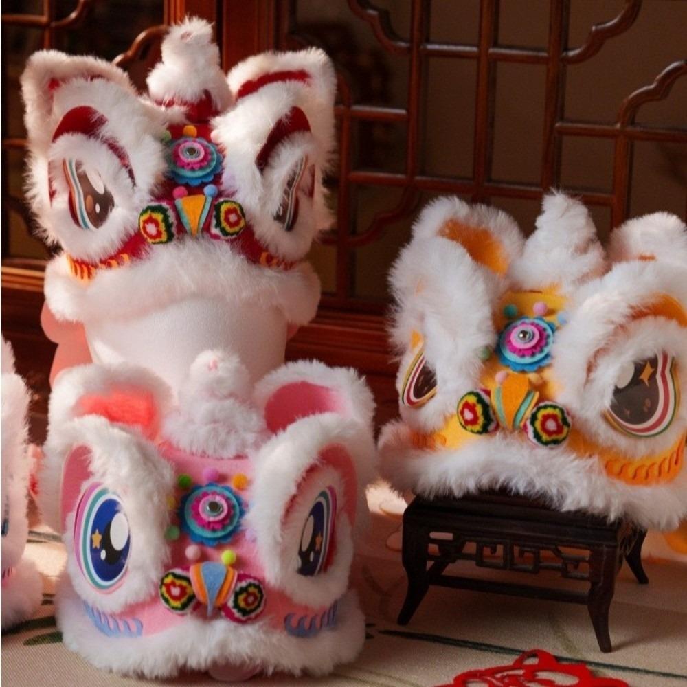 Plush Handmade Headwear Non Woven Headwear Props Gift Lion Dance Hat  Children's Crafts