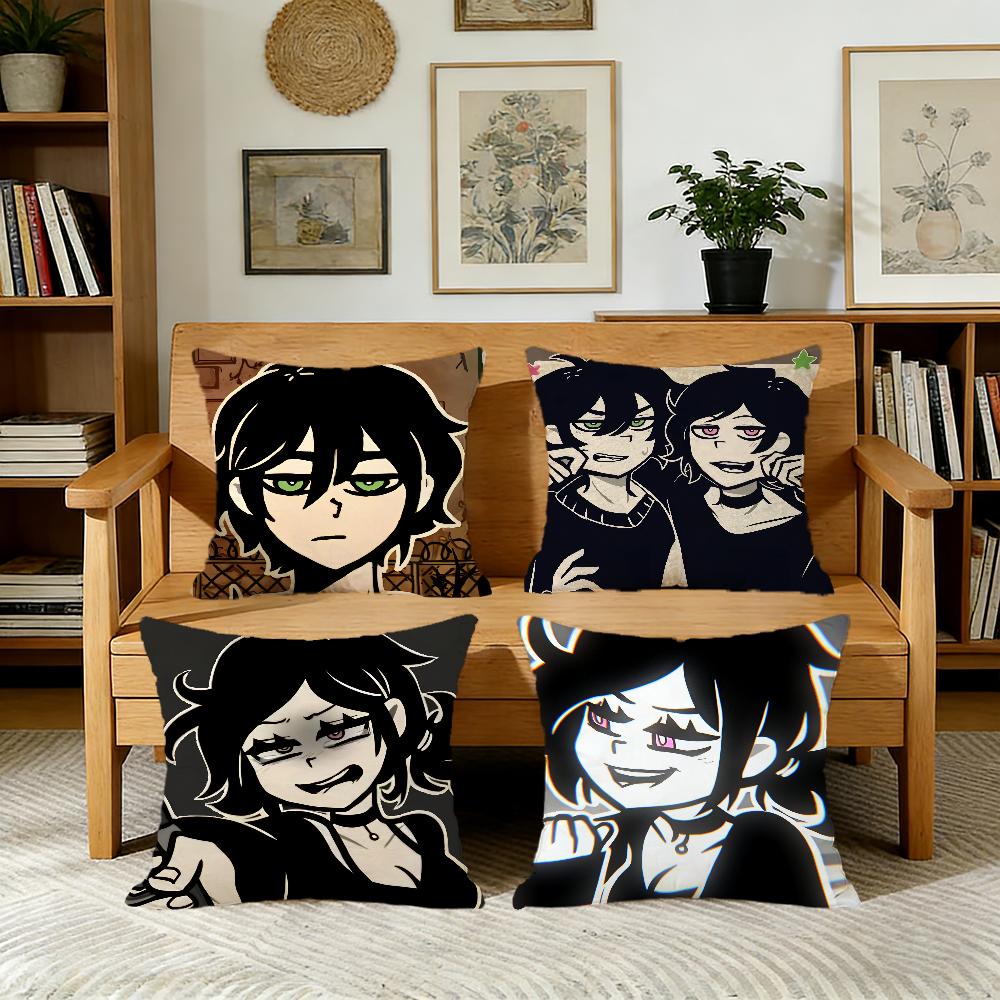 Game Ccoffin cute Lleyley cushion cover For Pillow Printing Sofa Decoration Home Car Room Coffee Shop Office Nordic Simplicity