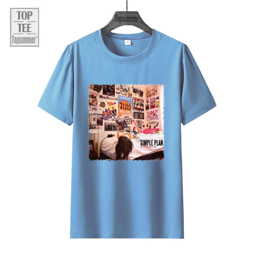 Включите свое сердце! Футболка «Альбом», простой план, футболка для подростков, летние модные футболки большого размера для мальчиков и девочек, футболки с графическим принтом