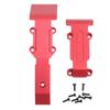 RC Car Skid Plate Front and Rear RC Car Aluminum Skid Plate for Traxxas 116 Revo Slash Red