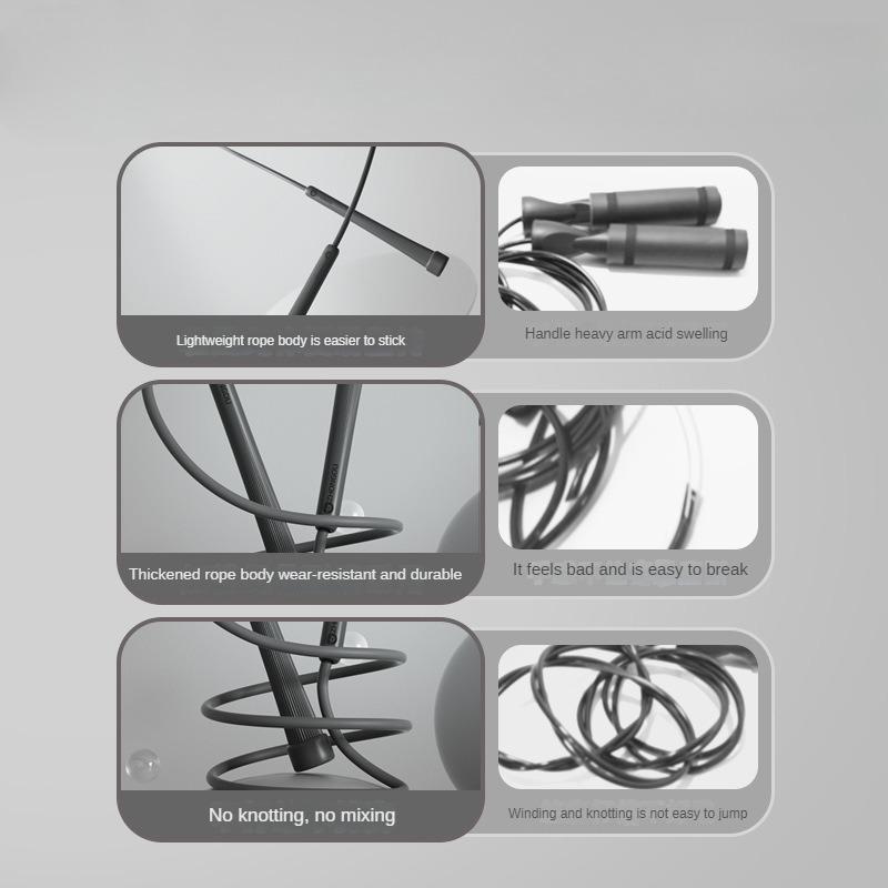 Скакалка для мужчин Фитнес для взрослых Спортивные предметы Вступительные экзамены в старшие классы Студенты Снижение веса Гонки Отрицательный результат Y01 Гофрированная гоночная скакалка