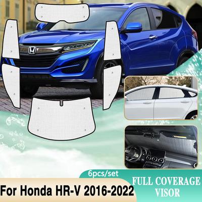 Для Honda HR-V RU HRV 2016 ~ 2022 Vezel автомобильное полное покрытие козырек лобового стекла Windows анти-УФ-защита от солнца солнцезащитные козырьки авто