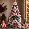 Набор для изготовления квилтинговой рождественской елки в винтажном стиле, ручная работа, подходит для начинающих, 3D, настольная, рождественский набор для шитья, Дед Мороз, Девочка