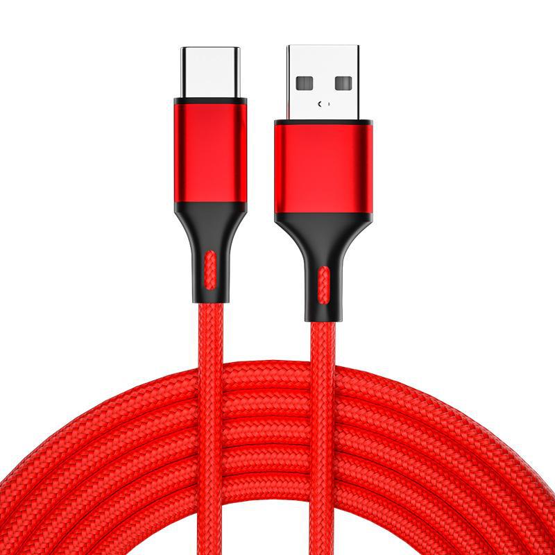 Braided Type-C Fast Charging Cable for Huawei & Apple, MFi Certified, 2.4A