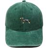 Spotted Dachshund Embroidered Baseball Cap Washed Vintage Daddy Hat Pet Lovers Outdoor Dog Walking Shade