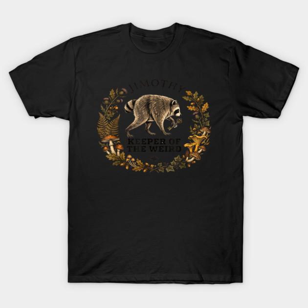 Asian Size Cotton Unisex Tshirt Print T-shirt Jimothy Viral Raccoon From Seattle Meme T-shirt No-Cut Print Regular Fit