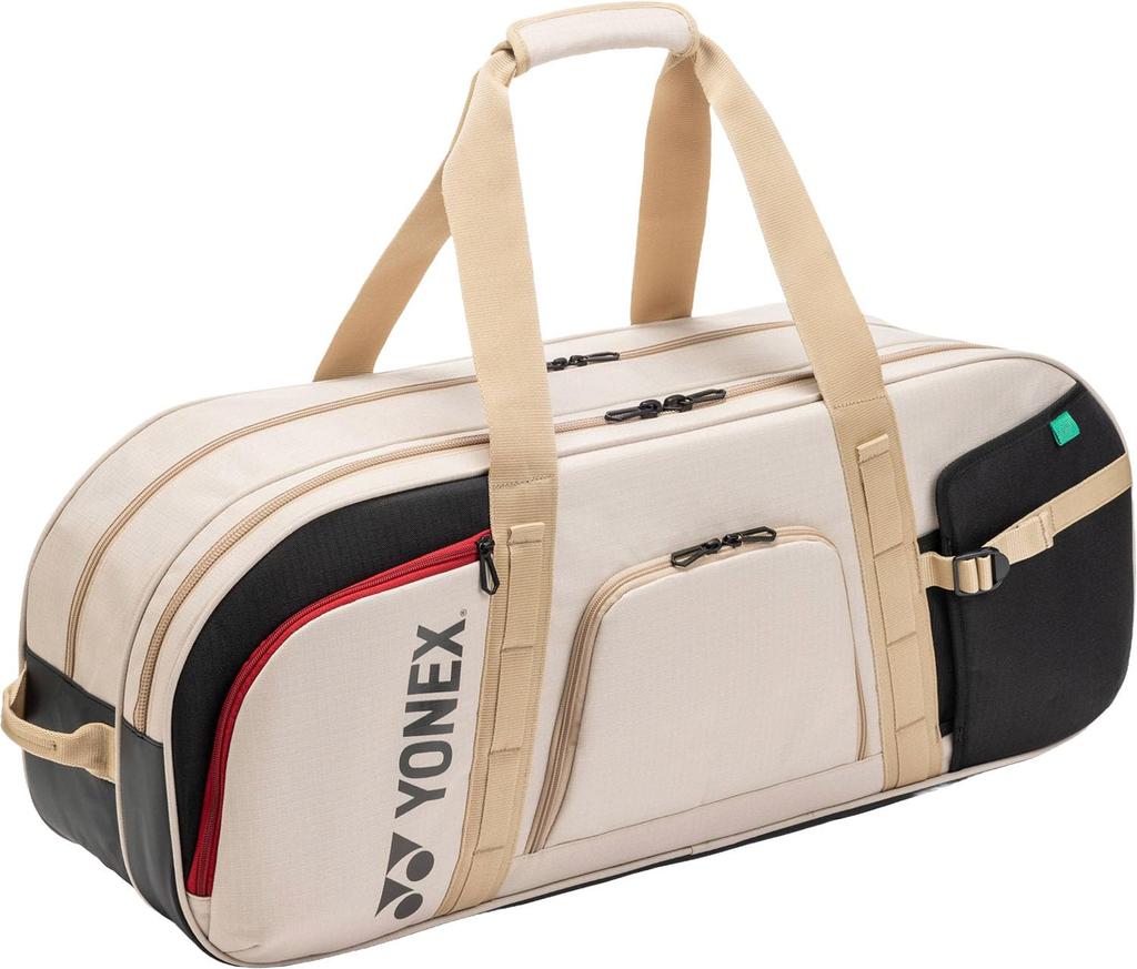 YONEX BAG2621W Теннисная сумка для турниров Бежевая Полиэстер 75x20x30см Спорт