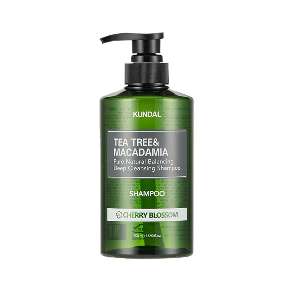 KUNDAL Tea Tree & Macadamia Deep Cleansing Shampoo for Oily Hair Cherry Blossom 500ml x1