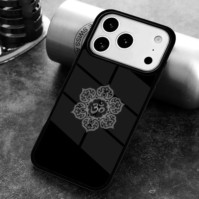 Цветочный ОМ Йога Индуистский Аум ом йага Чехол для телефона для iPhone 17 16 15 Pro Max Air 14 13 12 11 Plus Ударопрочный чехол