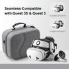Большой чехол для переноски для Meta Quest 3/Quest 3S/ BOBOVR S3 Pro/Kiwi Design Ремешок для головы с аккумулятором и других аксессуаров