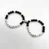 2Pcs Colorful Beaded Bracelets Stackable Star Shapes Pendant Handchain Valentine's Day Bangles Jewelry Trendy Accessory
