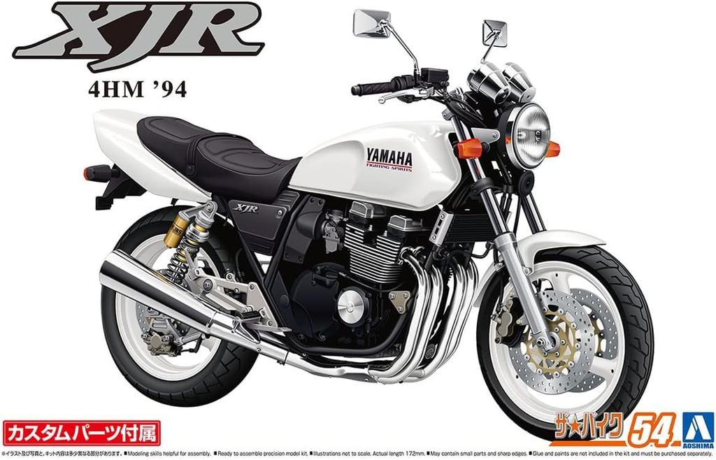 Aoshima Bunka Kyozai The Bike 54 Yamaha 4HM XJR400S Пластиковый Модельный Набор с Деталями для Кастомизации Co., Ltd. (АОСИМА) нет. 1/12 '94