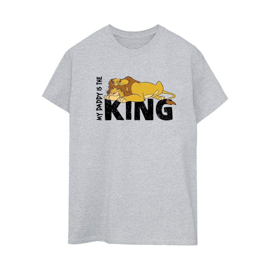 Disney Womens/Ladies The Lion King Daddy Is King Cotton Boyfriend T-Shirt