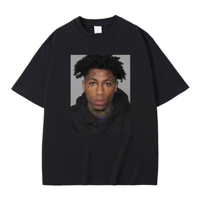 Футболка с фотографией рэпера Youngboy Never Broke Again, мужская и женская, хип-хоп, винтажная, из чистого хлопка, мужская футболка оверсайз