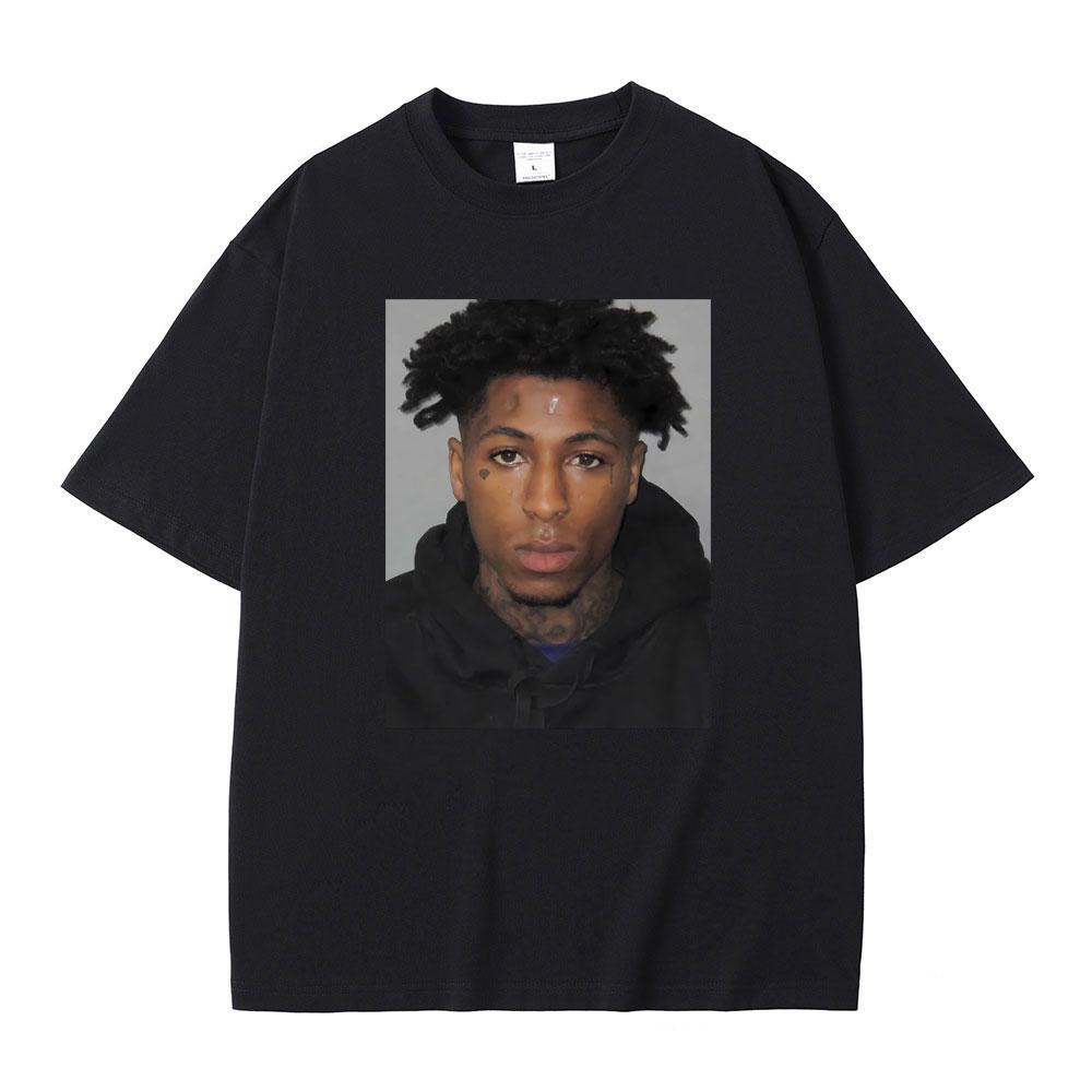 Футболка с фотографией рэпера Youngboy Never Broke Again, мужская и женская, хип-хоп, винтажная, из чистого хлопка, мужская футболка оверсайз