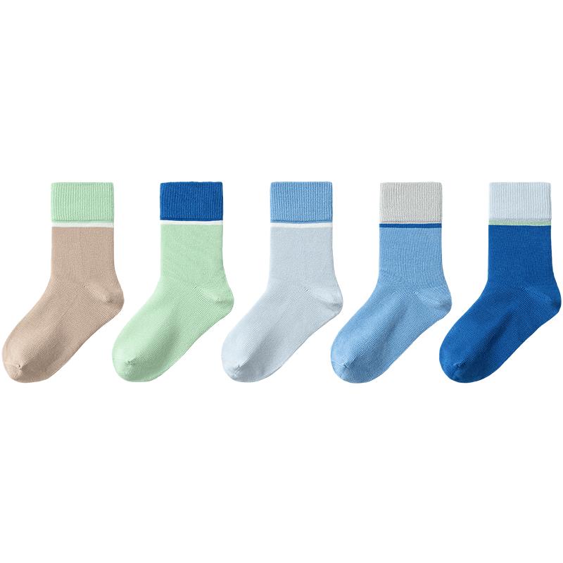 Balabala Kids' Spring/Autumn Mid-Calf Cotton Socks