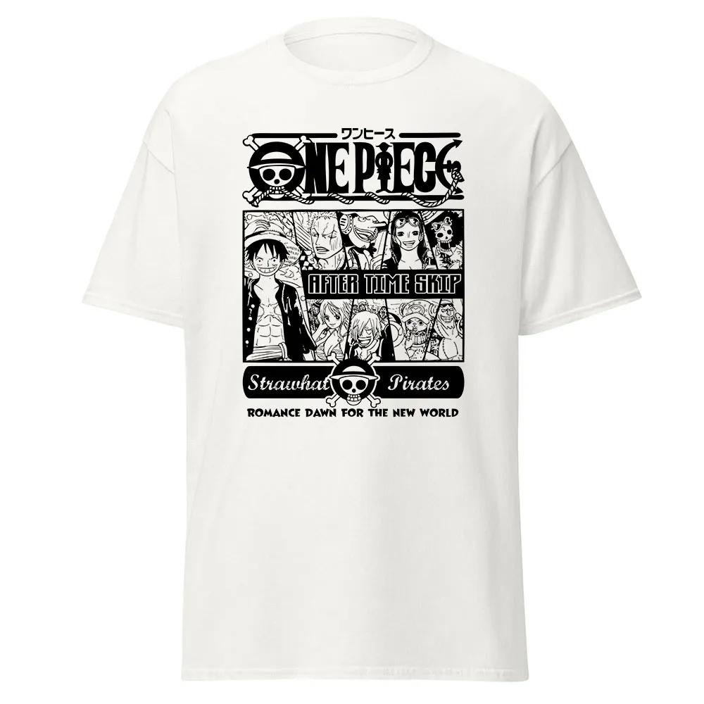 One Piece Anime Graphic 100Cotton unisex Shirt Unisex Short Sleeve ONeck Y2k Women Oversized TShirt Fashion Daily Street Style