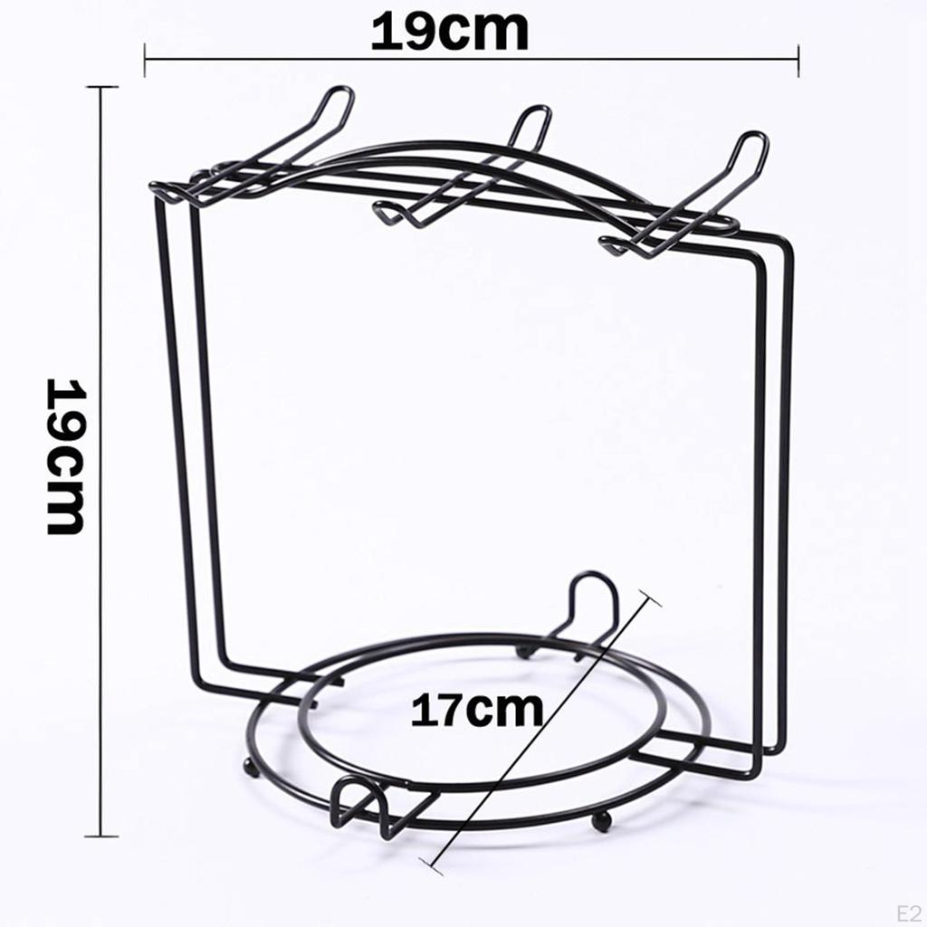 Металлическая стойка для кофейной чашки и блюдца, вмещающая 6 чашек, тарелки, слив для воды, современный