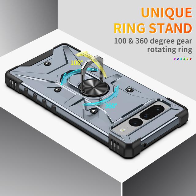 Портативный чехол с защитой от падения и кольцом на палец для Google Pixel 7 Pro Pixel7 с защитой от пыли, чехол для мобильного телефона