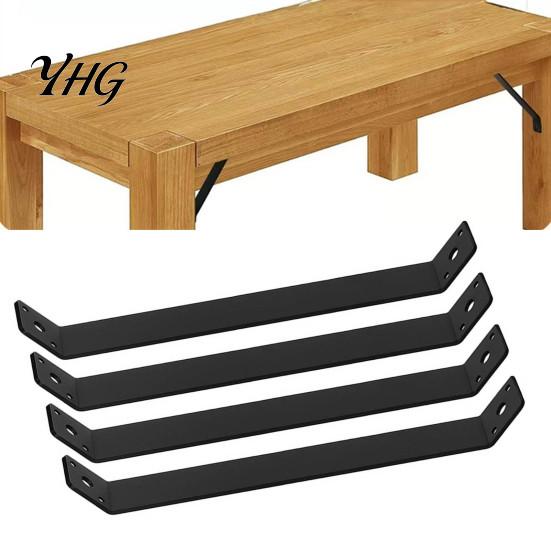 Load Bearing Support Bracket 4PCS 45 Degree Angle for Pergola, Heavy Duty Mild Reinforced Steel Joint Plate Rust Resistant Frame, Structure