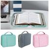 Multi-Pockets Portable Book Handbag Large Capacity with Book Stand Bible Cover Case Standability Zipper Book Tote Bag Office