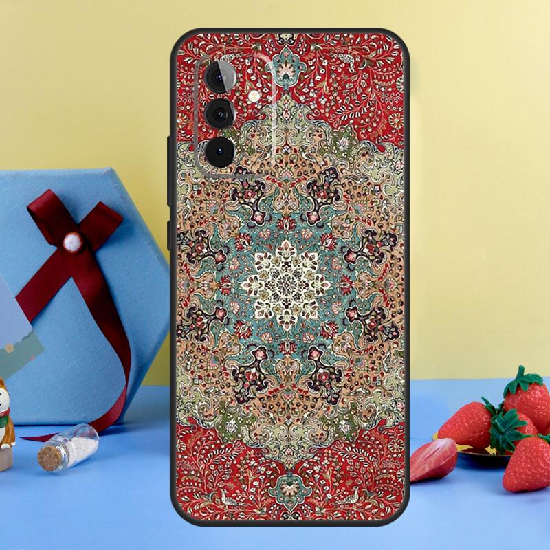 Чехол с цветочным узором Персидский ковер для Samsung Galaxy A13 A23 A33 A53 A73 A14 A24 A34 A54 A72 A52 A32 A12 A51 A71 A15 A25