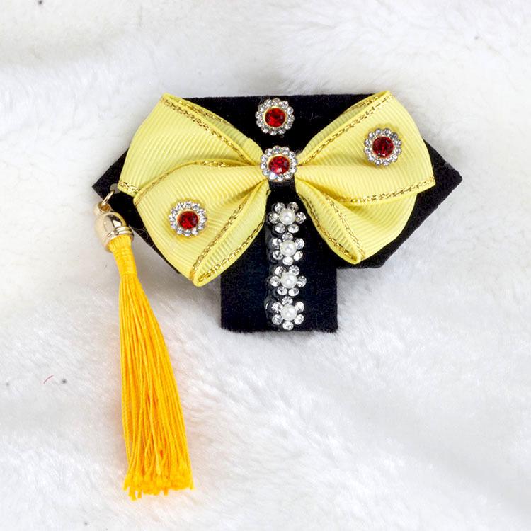 Handmade Plaid Frog Hair Clip for Pets - Suitable for Dogs like Yorkshire, Maltese, Shih Tzu