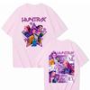 KPop Demon Hunters printed T-shirt casual round neck top short sleeved shirt 5989