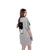 Large version medium and long T-shirt women's butt cover large size 100kg T-shirt skirt short sleeve tall extended European summer