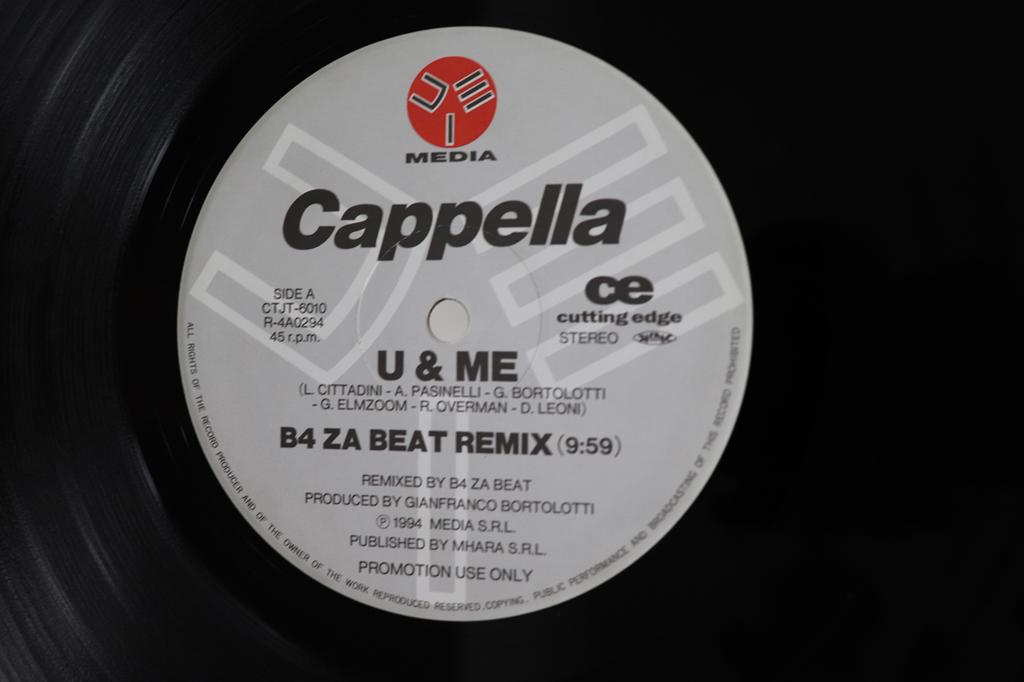 12-дюймовая пластинка CAPPELLA U Me Remix No Gravity CTJT6010 CUTTING EDGE 1994 Япония Японский клубный танец Б/у