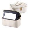 LEAFEEL Makeup Pouch with Large Cosmetic Bag with Removable Perfect for and Small Gifts "Chic" Mirror, Portable, Capacity, Vanity-Style Mirror,