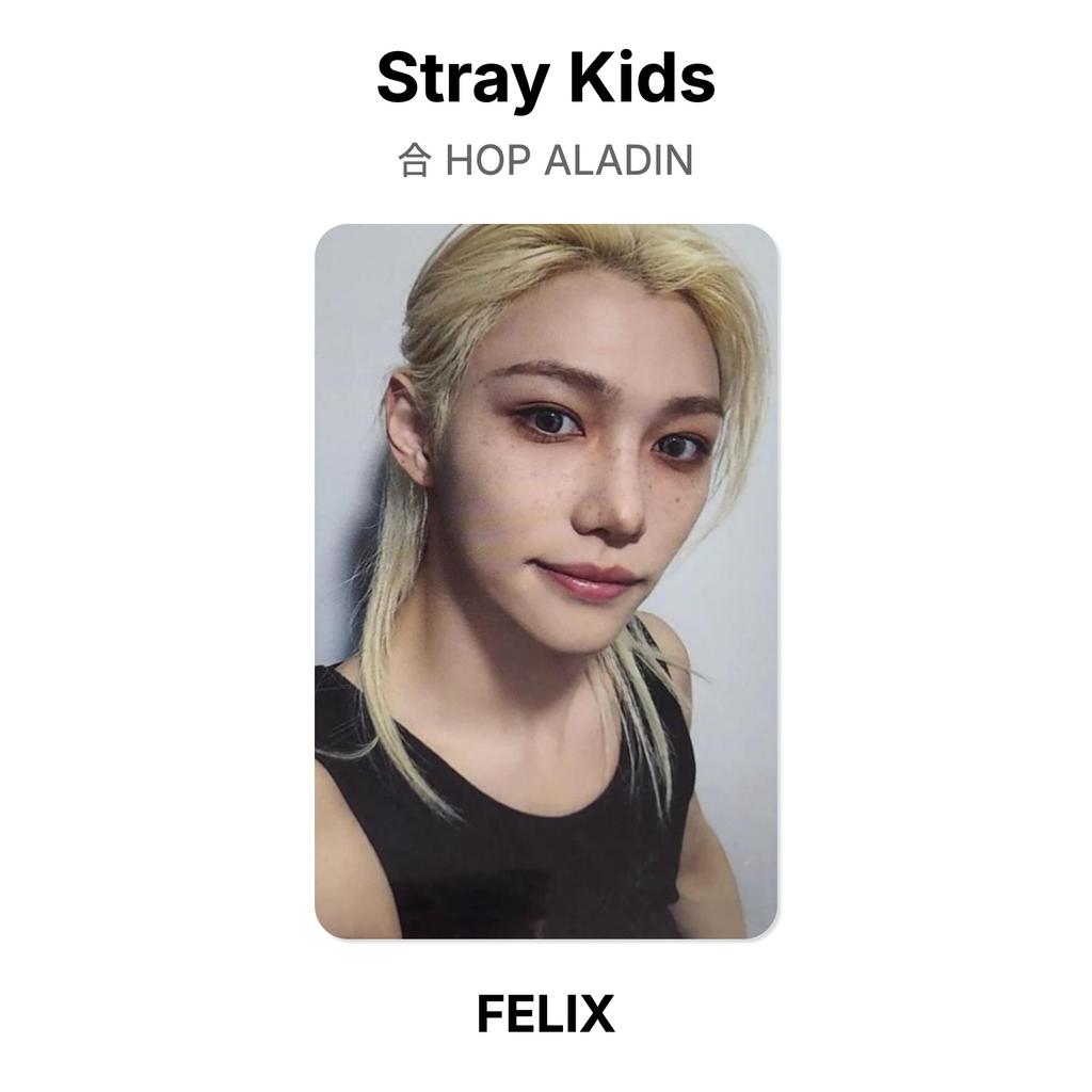 Stray Kids Официальная фотокарточка HOP ALADIN