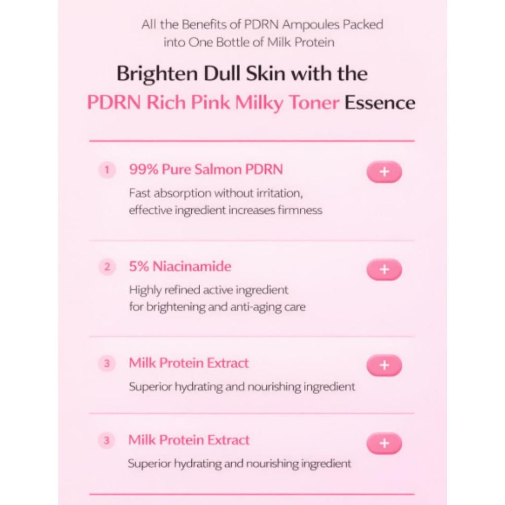 Medicube PDRN Розовый Молочный Тонер Эссенция 150мл