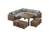 Milano Square Patio Table 110X110 Oltre Royal Sand Technorattan Homms