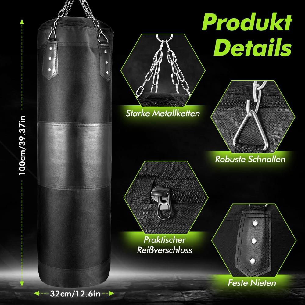 Punching Bag for Adults Heavy Boxing Bag Set with Gloves Boxing Training Equipment for MMA Karate Kickboxing Boxing Unfilled