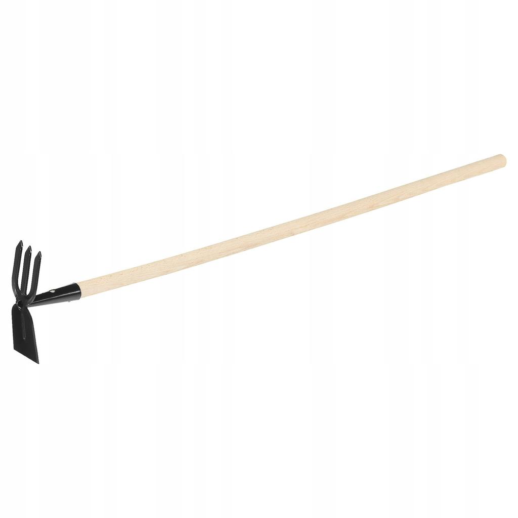 HOE for weeding the earth Hoe with claws, wooden handle, 100 cm Vorstahl